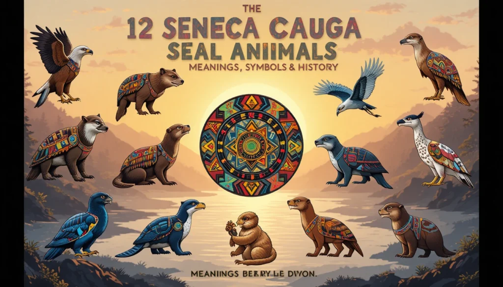 12 Seneca Cayuga Seal Animals