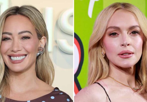 Lindsay Lohan and Hilary Duff